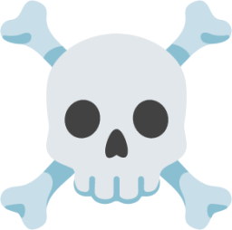 skull and crossbones emoji