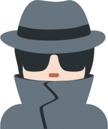 sleuth or spy tone 1 emoji