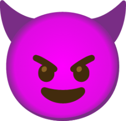 smiling face with horns emoji