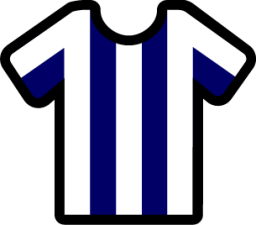 stripes white navy icon