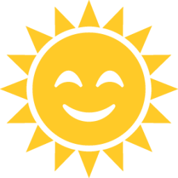 sun with face emoji