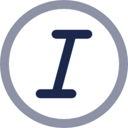 Text Italic Circle icon