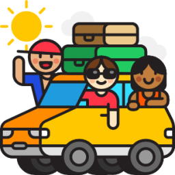 Vacation car illustration