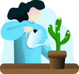 Watering Plant illustration