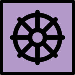 wheel of dharma emoji