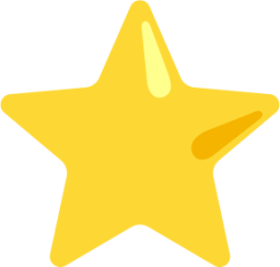 white medium star emoji