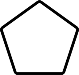 white pentagon emoji