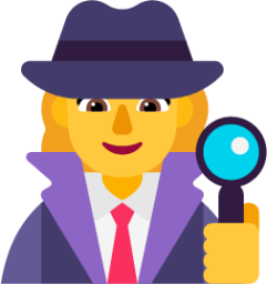 woman detective default emoji