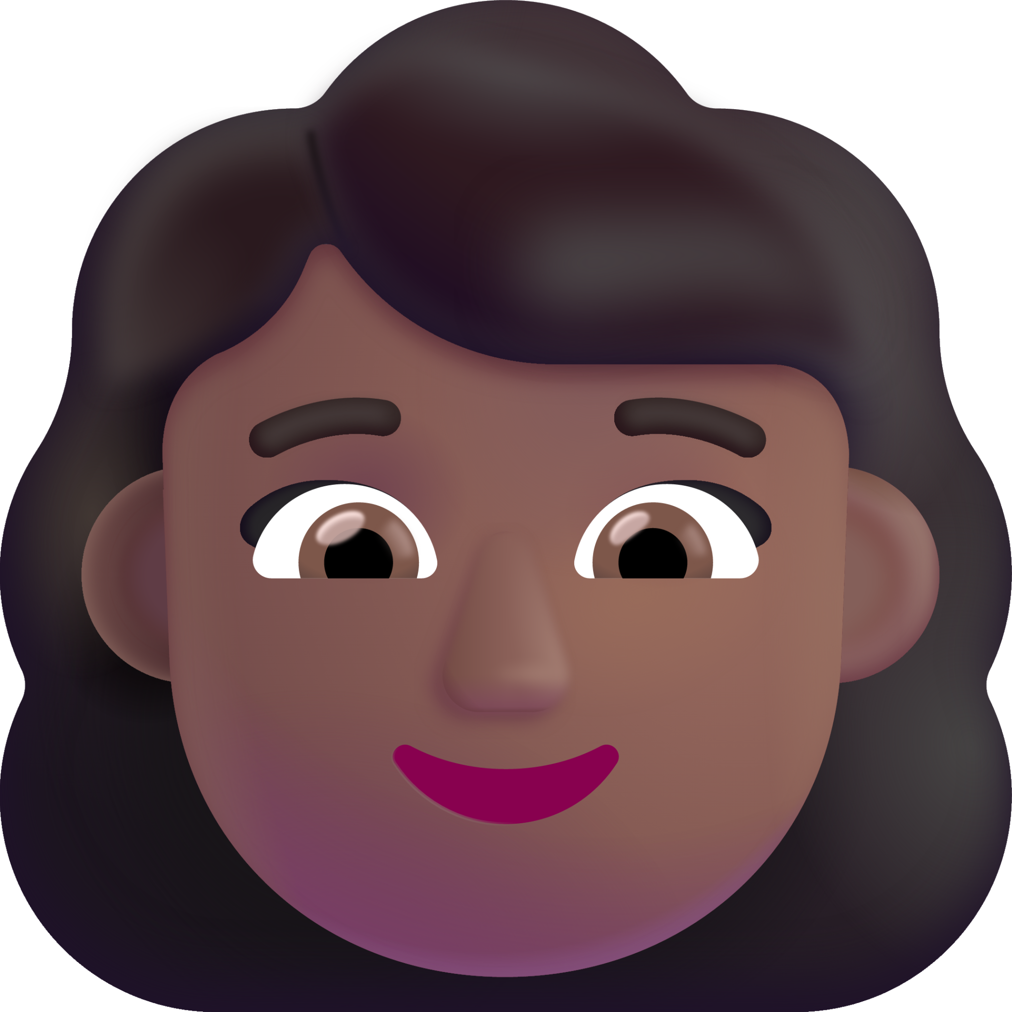 woman medium dark emoji