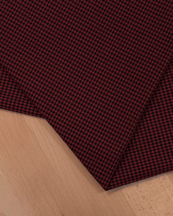 Vichy black & red small fabric for your classic Volkswagen or Opel.