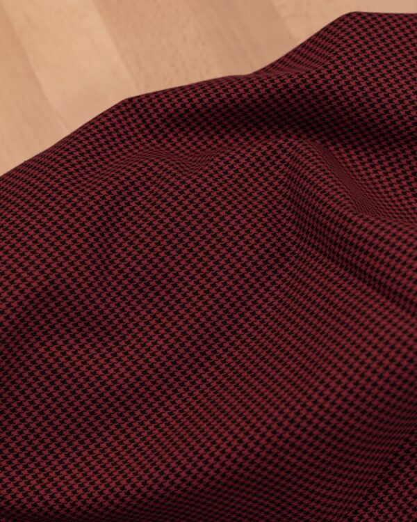 Vichy black & red small fabric for your classic Volkswagen or Opel.