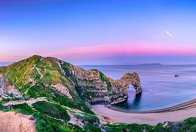 Das Durdle Door an der Jurassic Coast in Südengland