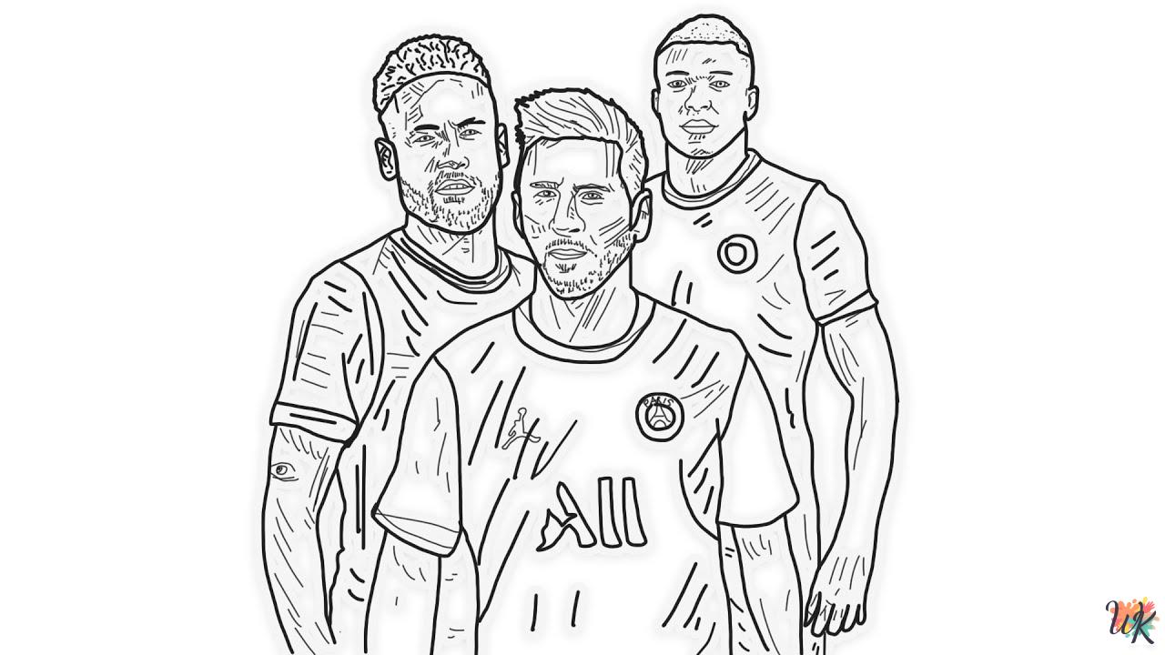 Mbappe Coloring Pages For Kids - ColoringPagesWK.com