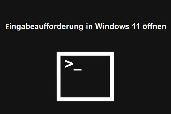 (7 Wege) Eingabeaufforderung (CMD) in Windows 11 öffnen