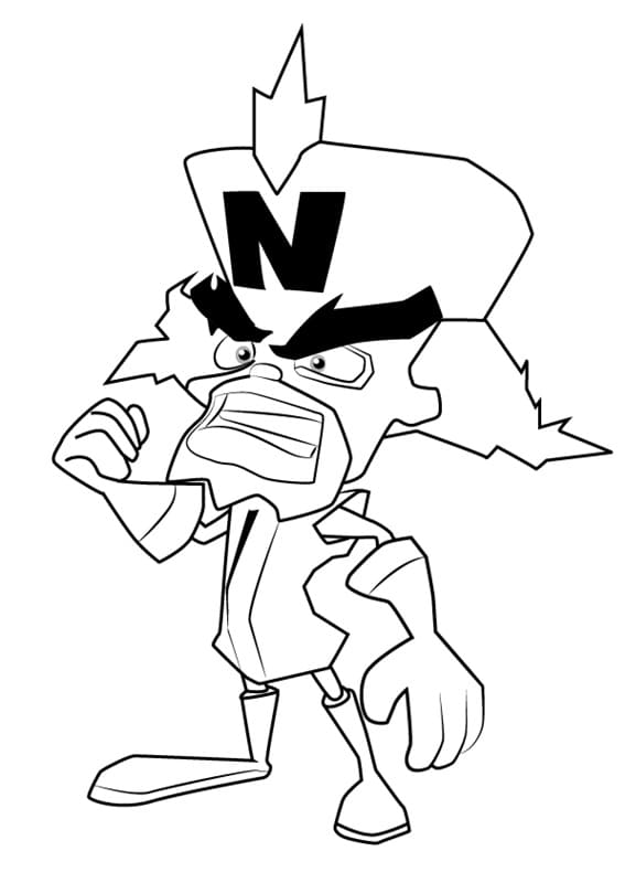 Crash Bandicoot Coloring Pages - Coloring Cool