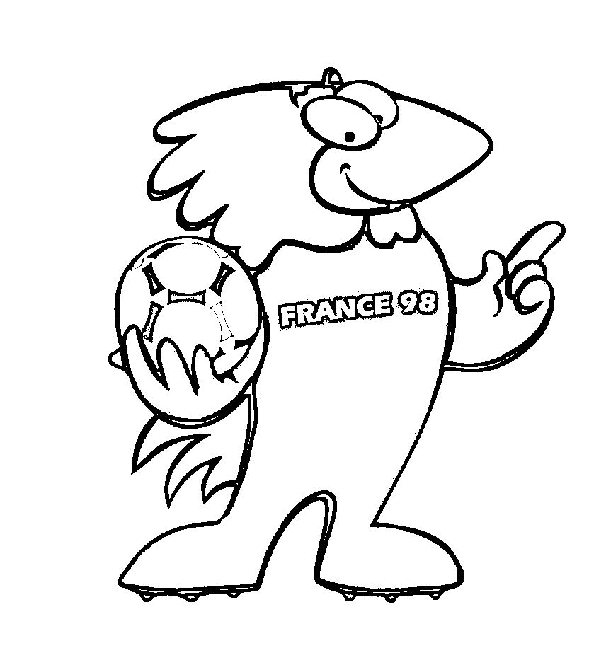 Mascot World Cup Coloring Pages - Coloring Cool