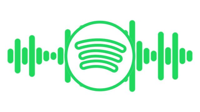 Fotomontaje con el logo de Spotify.