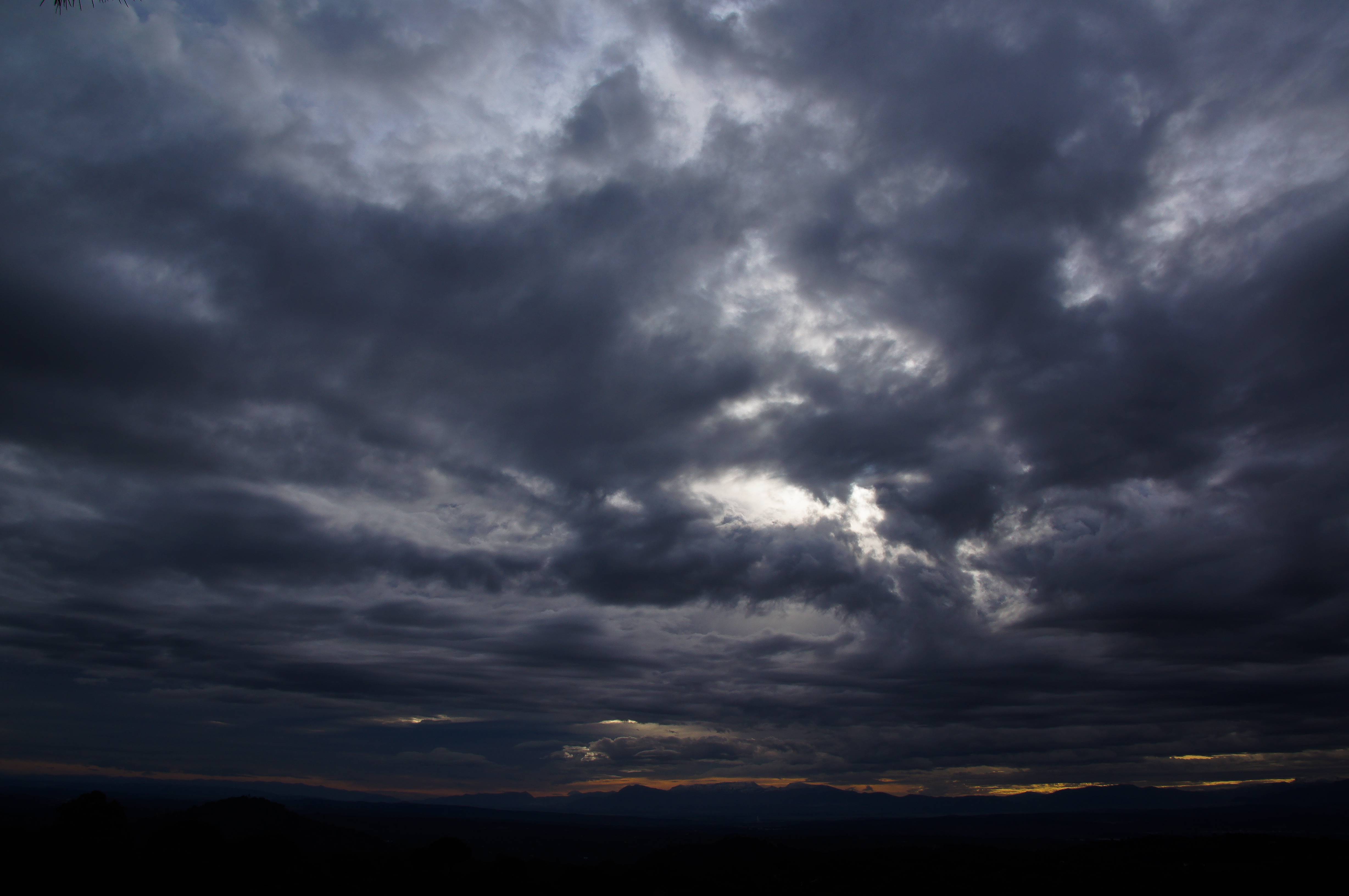 Dark Cloudy Sky Background