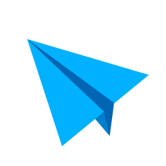 Blue Paper Airplane