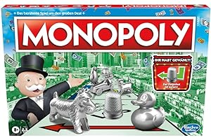 Monopoly Brettspiel, klassisches Familienspiel für Erwachsene und Kinder, 2 bis 6 Spieler, Strategiespiel geeignet ab 8 Jahre