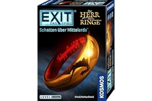 KOSMOS 682248 EXIT - Das Spiel - Der Herr der Ringe, Schatten über Mittelerde, Level: Einsteiger, Escape Room Spiel, EXIT Gam