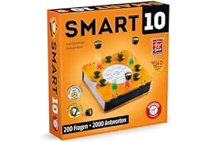 Piatnik 7167 - Smart 10 | Das revolutionäre Alleswisser Brettspiel I Für die Quizfreunde | Wer ist der Quizkönig | Ab 12 Jahr