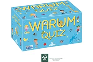 moses. Das Warum-Quiz, Kinder Wissensquiz mit 100 spannenden Warum-Fragen, Kinderquiz rund um Allgemeinwissen, Ratespiel für 