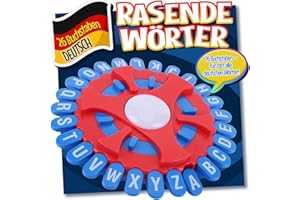 Asslye RASENDE WÖRTER Spiel mit 26 Tasten - Wortspiel Buchstaben Drücken mit Timer, Familienspiele Brettspiele Partyspiele fü