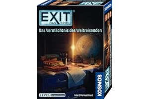 KOSMOS 682828 EXIT - Das Spiel - Das Vermächtnis des Weltreisenden, Level: Fortgeschrittene, Escape Room Spiel, EXIT Game für