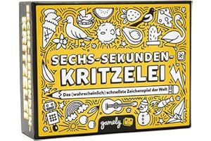 Gamely Sechs-Sekunden-Kritzelei: Das fieberhaft-Flotte, fetzige Zeichenspiel | EIN familienfreundliches Partyspiel für Kinder