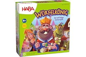 HABA 303485 - Würfelkönig, kniffeliges Zockerspiel für 2-5 Spieler ab 8 Jahren, spannendes Gesellschaftsspiel für die ganze F