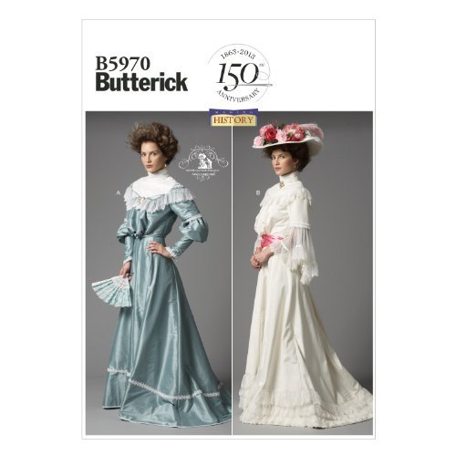 Victorian Clothing, Costumes & 1800s Fashion Edwardian Lace Misses Top and Skirt Sewing Templates Size B5 (8-10-12-14-16) by BUTTERICK PATTERNS  AT vintagedancer.com