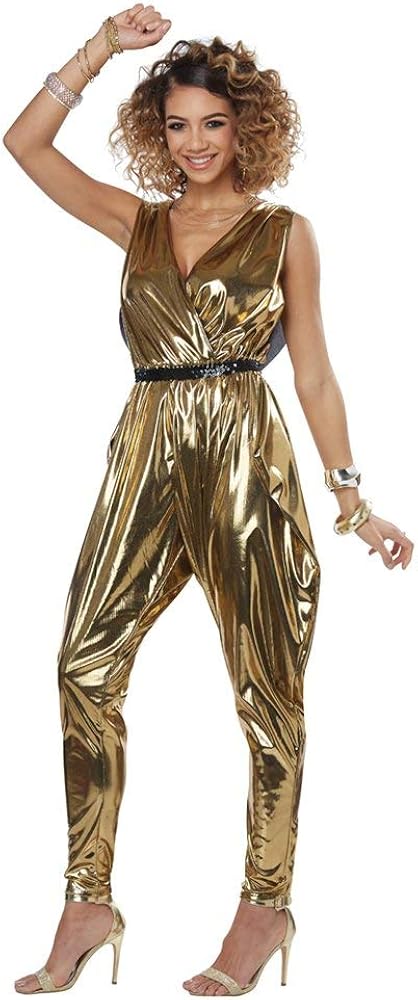 1970s Outfit Inspiration | 70s Costume Ideas California Costumes Womens 70’S Glitz N Glamour - Adult Costume Adult Costume Gold Small  AT vintagedancer.com