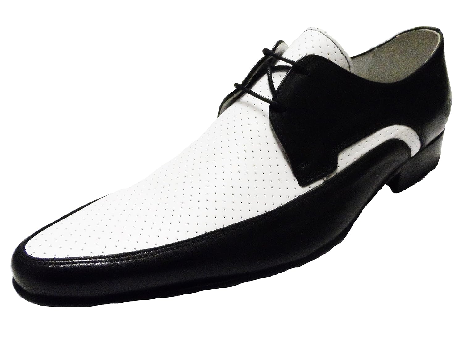 60s Fancy Dress and Quality Clothing 1960s UK Ikon Men`s Black/White Jam Shoes £69.99 AT vintagedancer.com