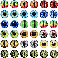 Amazon.com: 100PCS Dragon Eyes Glass Cabochon for Clay Doll Making ...