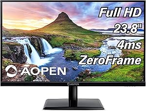 AOPEN 24CH2Y bix 23.8-inch Full HD (1920 x 1080) IPS Monitor 75Hz, 4ms (1 x HDMI & VGA Port)