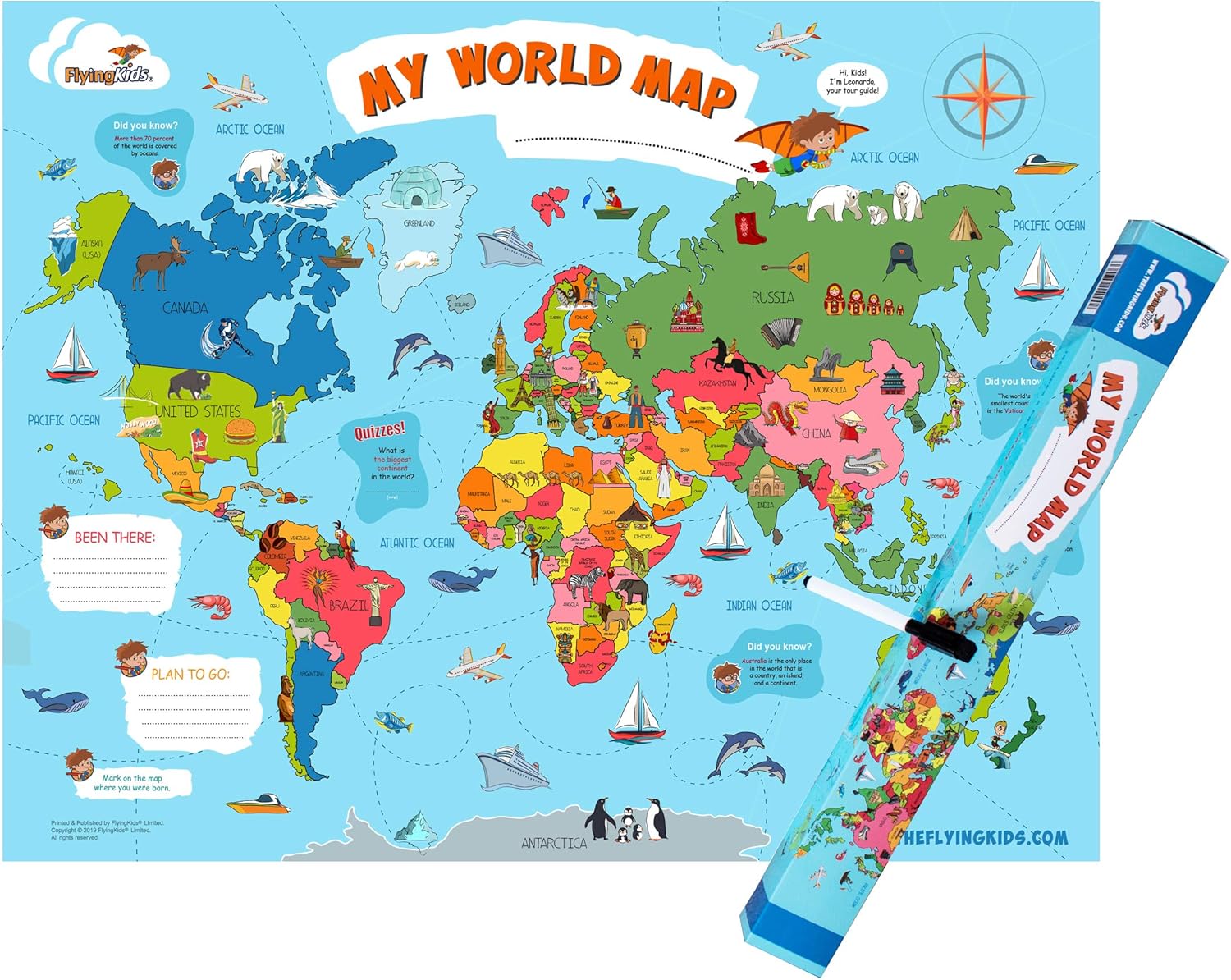 The World Map For Kids