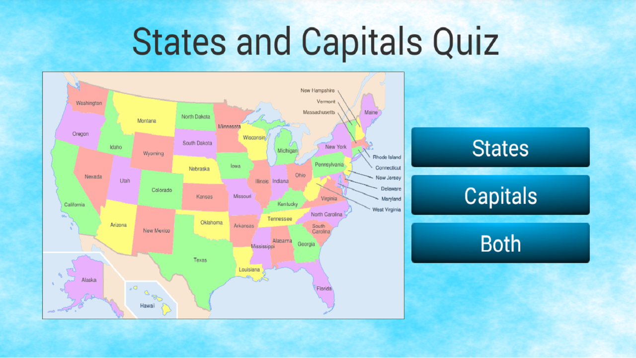 United States Map With Capitals Quiz Us States Map | Sexiz Pix