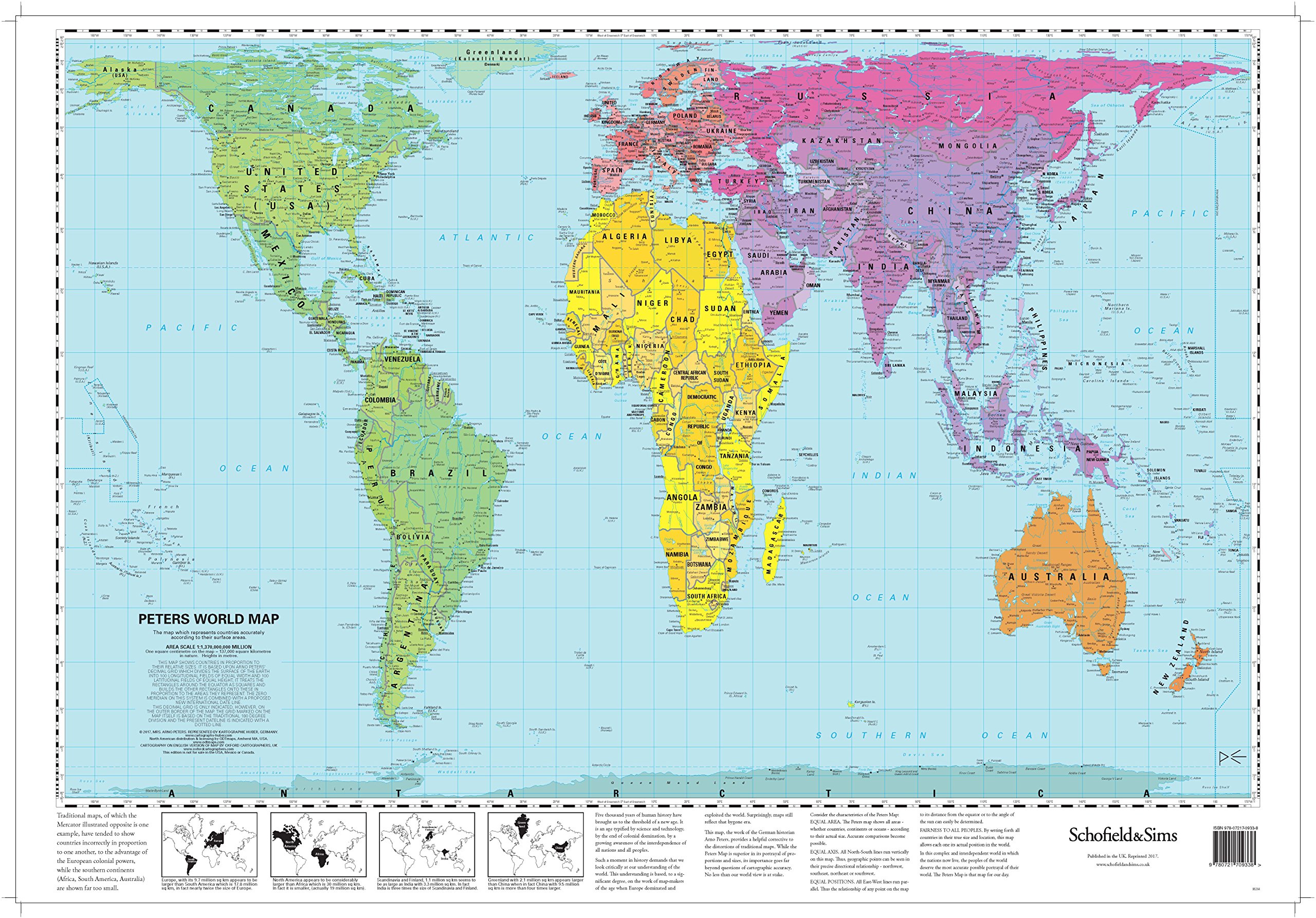 Peters World Map Peters Planisphere Original Map World Map Map | Porn ...