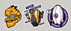 Gaming stickers 3 by ~cronobreaker on deviantART