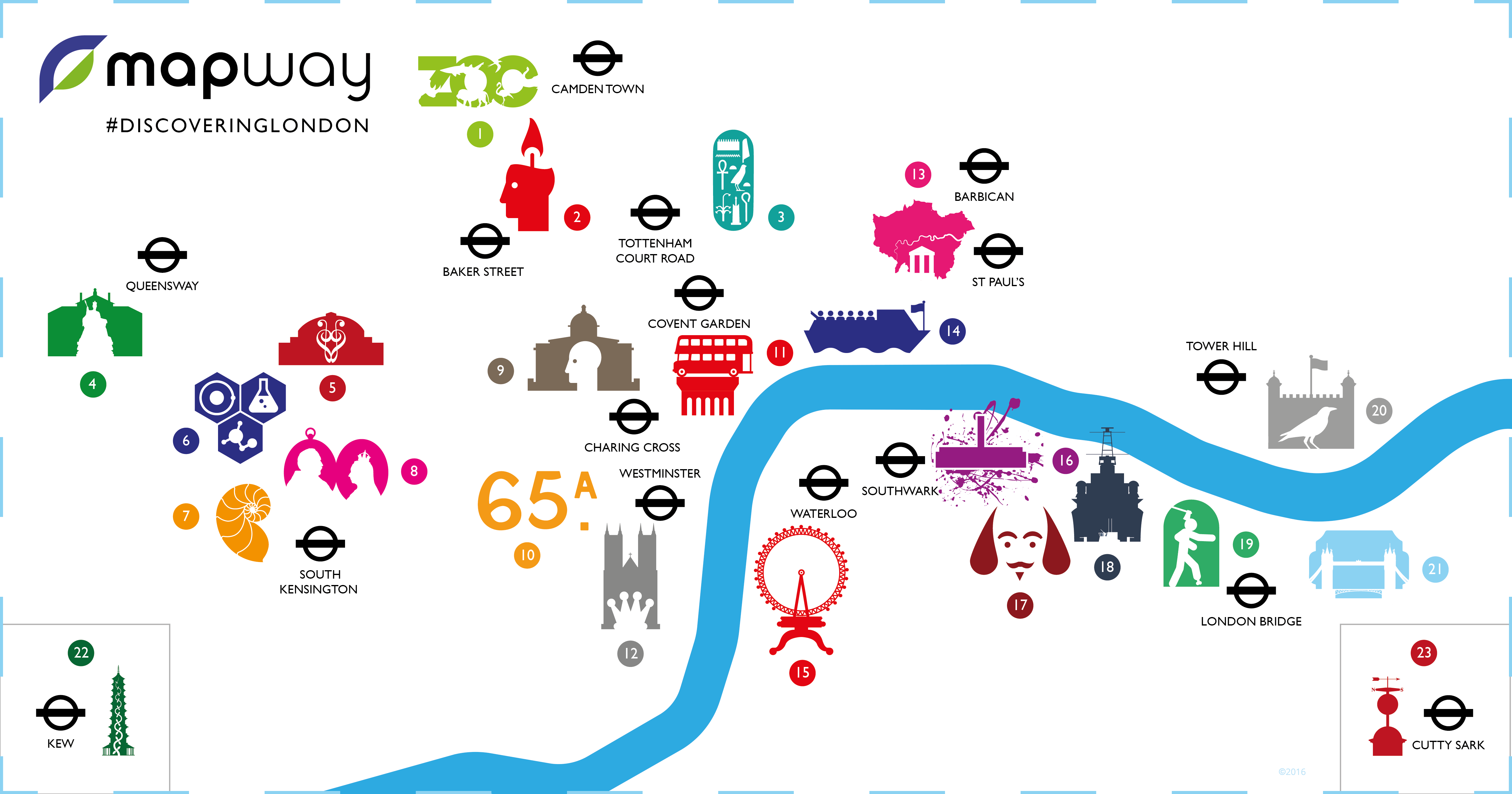 Map Of London With Attractions Printable - Map of world