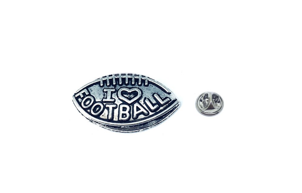 I Love Football Pin