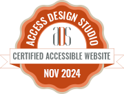 Access Design Studio - CERTIFIED ACCESSIBLE WEBSITE NOV 2024 Badge