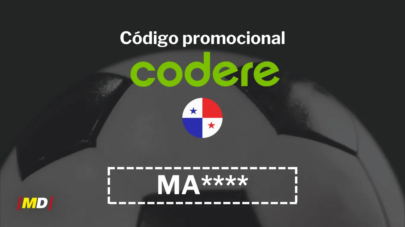 Código promocional Codere Panamá: “MA****” 2024: Hasta 100 USD en freebets