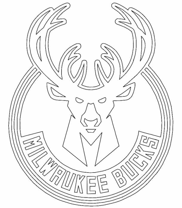 Coloriage Logo des Milwaukee Bucks