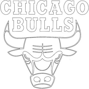 Coloriage Logo des Chicago Bulls