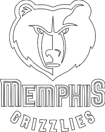 Coloriage Logo Memphis Grizzlies