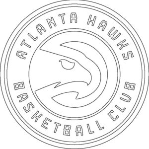 Coloriage Logo des Atlanta Hawks