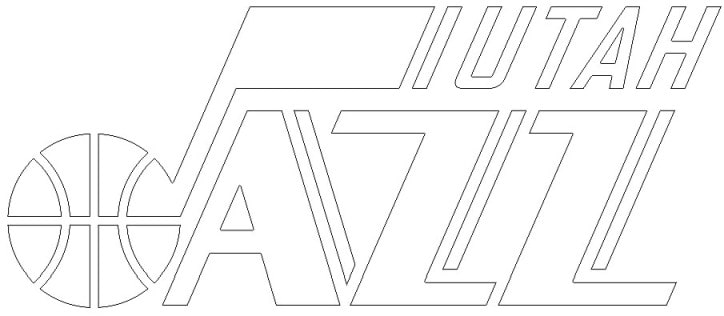 Coloriage Logo de Utah Jazz