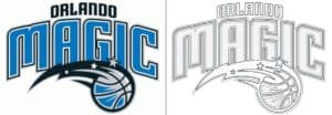 Coloriage Logo avec un échantillon des Orlando Magic